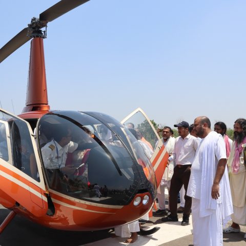 परमहंस स्वामी अड़गड़ानंद जी महाराज का दीनदयाल शोध संस्थान चित्रकूट इकाई भ्रमण image 1
